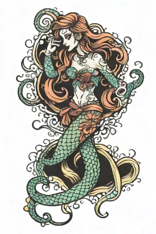 Mermaid Octopus Wrapped