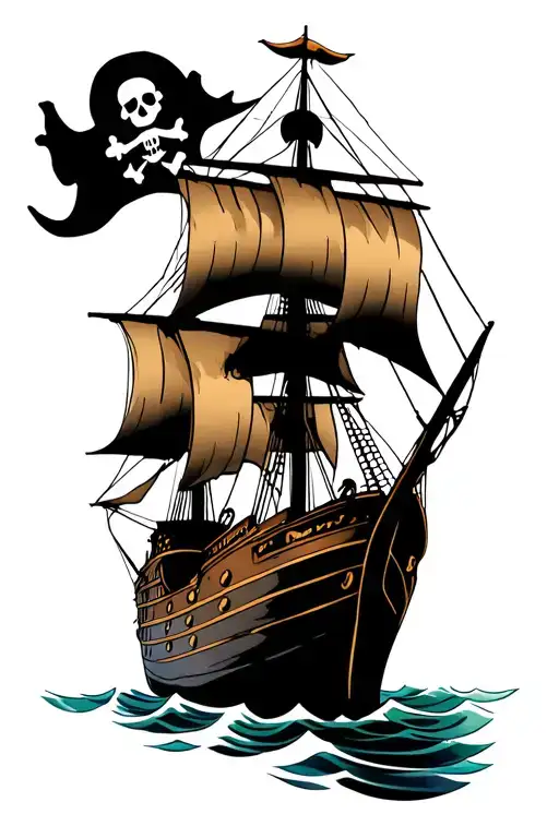 Pirate Ship And Eyes