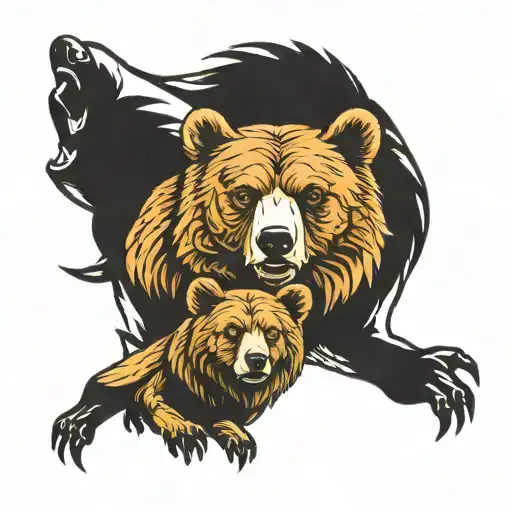 Bear And Cubs