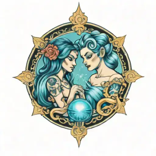 Aquarius And Gemini Sisters