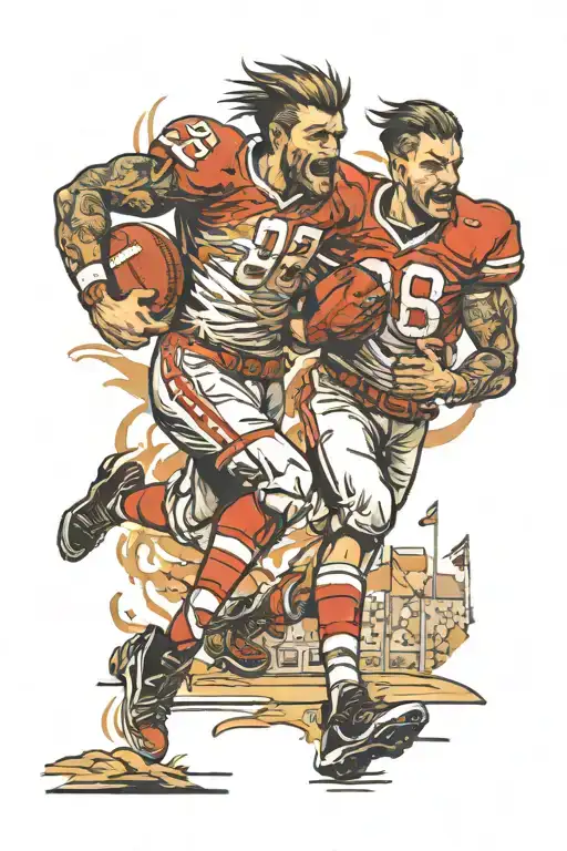 2 Brothers Run To The Football Field