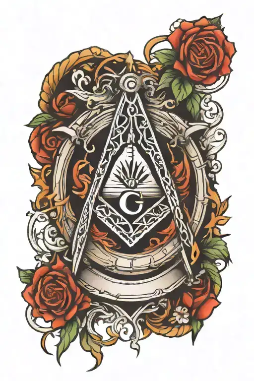 Masonic Square And Compass