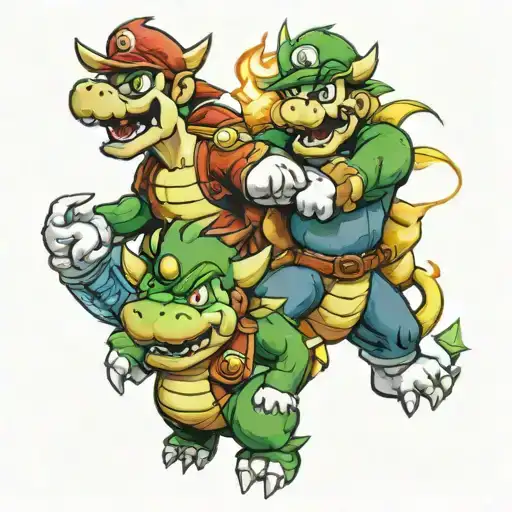 Mario And Luigi And Bowser Dead