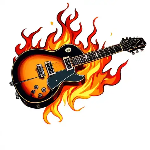 Guitar On Fire
