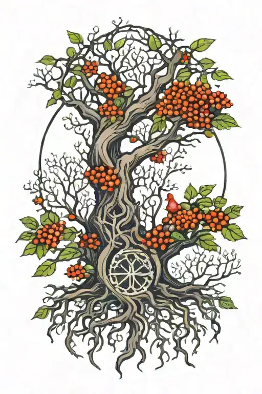 Forest Tree Of Life Rowan Witch