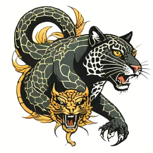 Snake And Panther