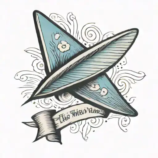 Any Way The Wind Blows Quote With Paper Airplane