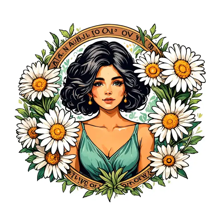 Mom Tattoo With Daisies