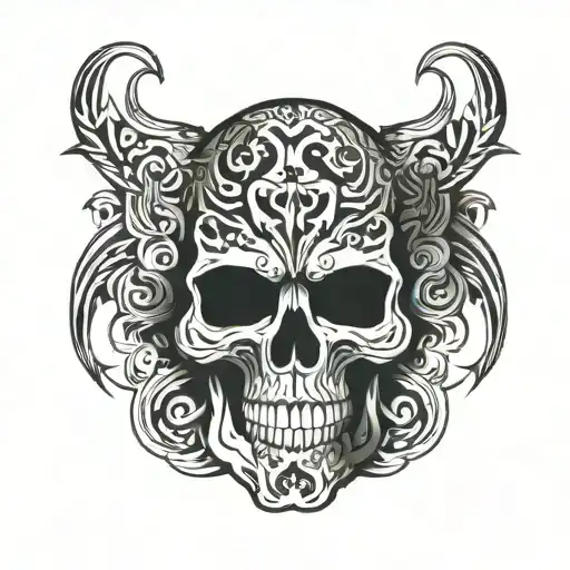 Skull Tribal Patterns