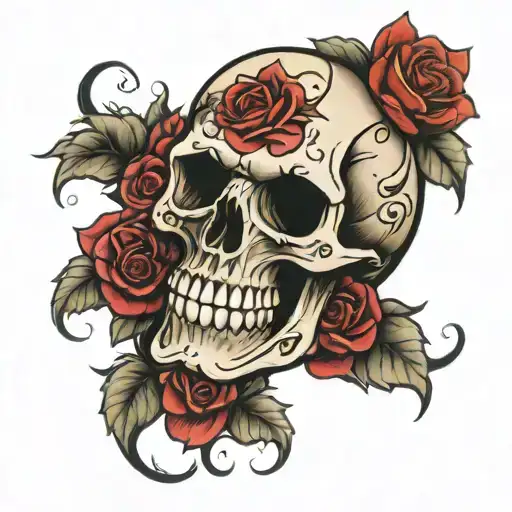 Skull And Roses