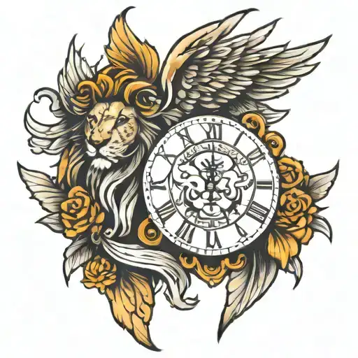 Lion Watch Angel Wings