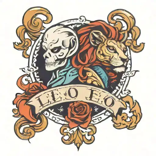 Ghost And Leo Zodiac Sign