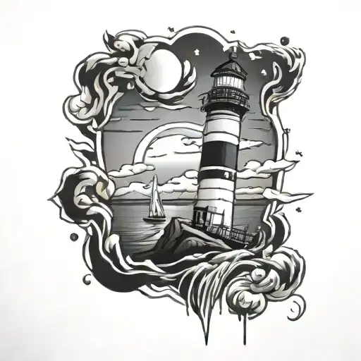 Fore Arm Lighthouse Binary Code Flowing