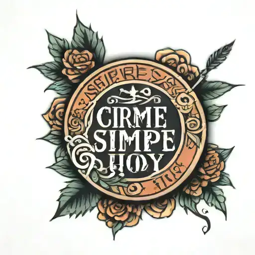 Circle Including The Phrase Siempre Es Hoy