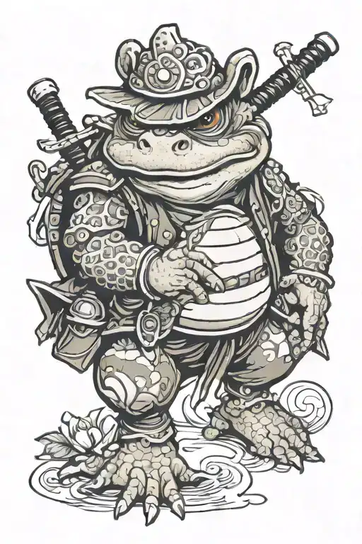 Samurai Toad Design