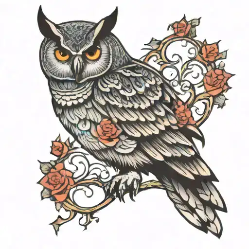 Mystical Owl Perched