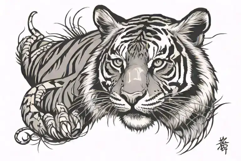 9 Lives Tiger Scratch Marks