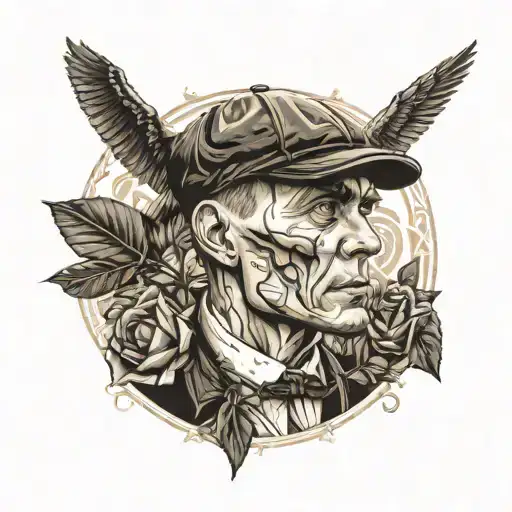 Tommy Shelby With A Skull