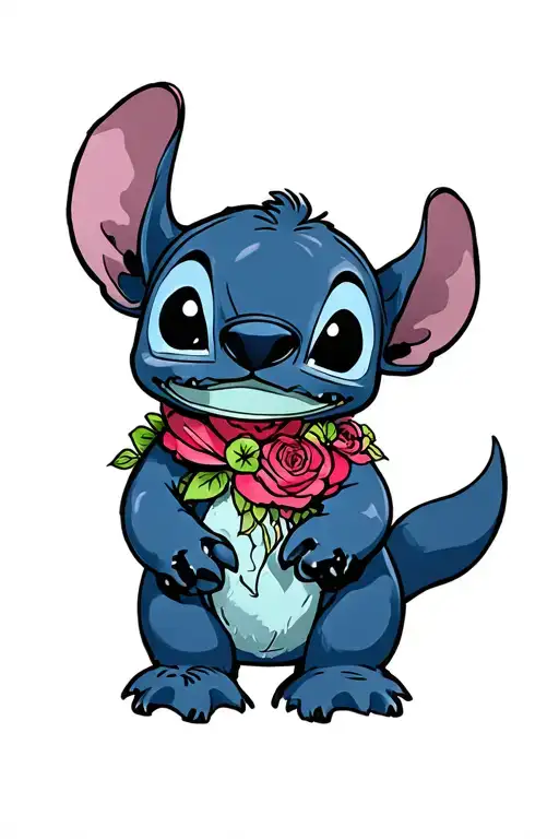 Teddy Bear Mixed With Stitch