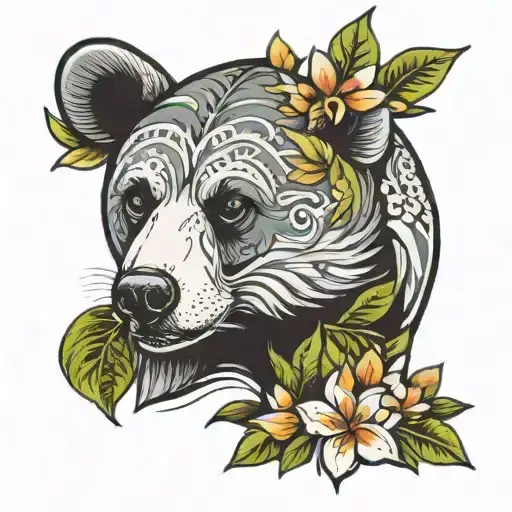Bear With Frangipani