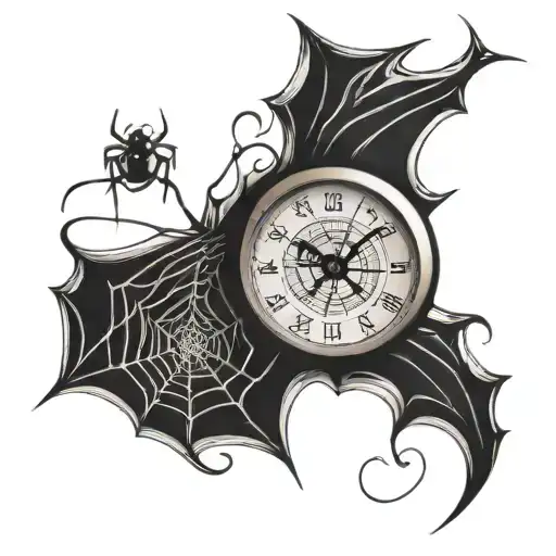 Spider Web Clock