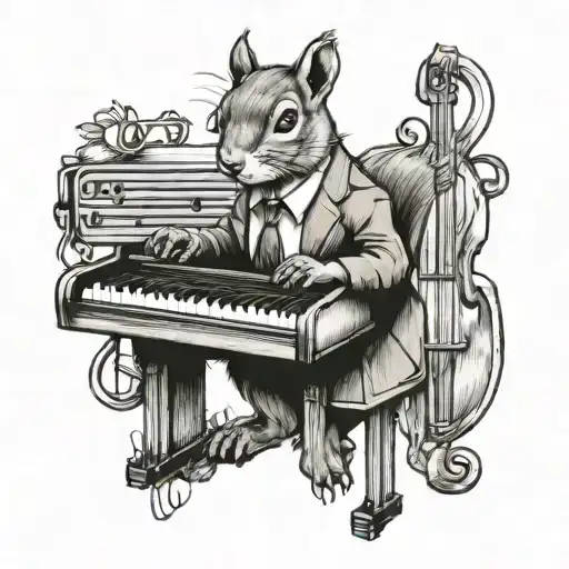 Squirrel Piano Music Chaos