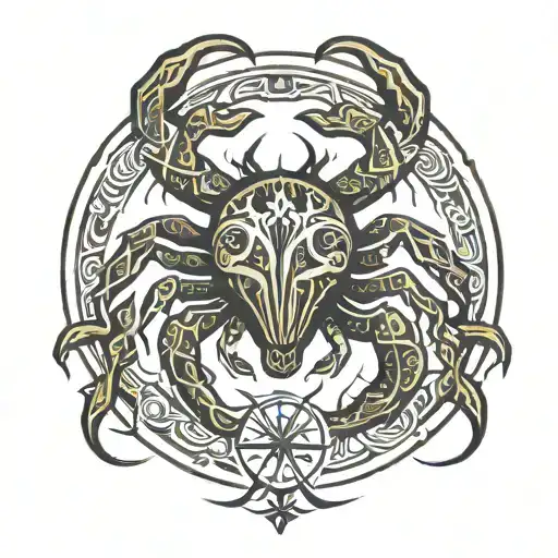 Tribal Zodiac Cancer Sign