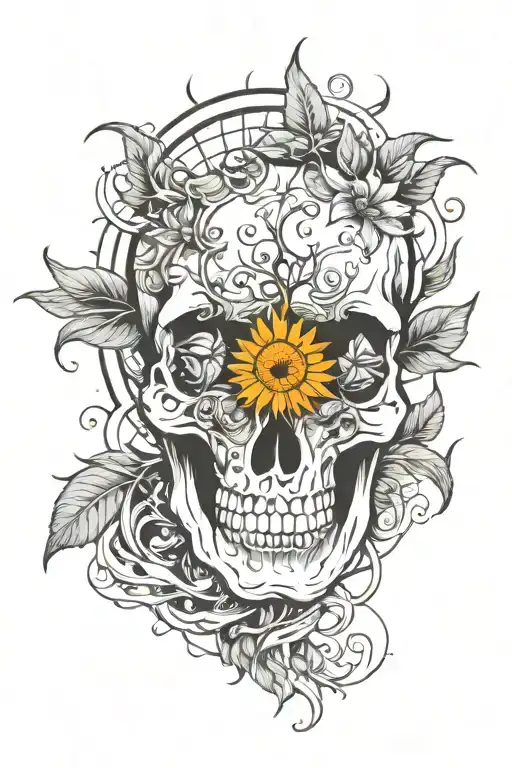 Sun Nature Skull