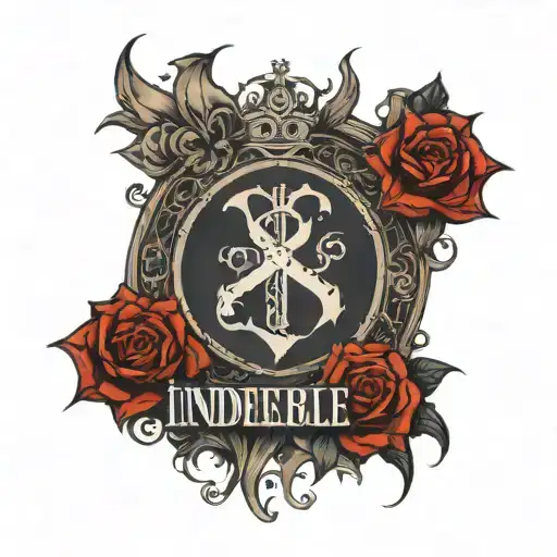 Gothic Writing With The Words Indelebile