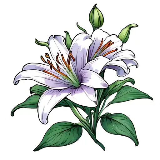 Double Pedal Lily Flowers