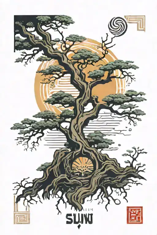 Sun Ridomg Japanese Tree