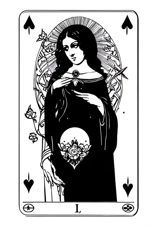Moires In A Tarot Card