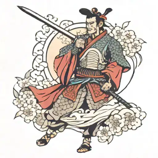 Samurai With Japan House