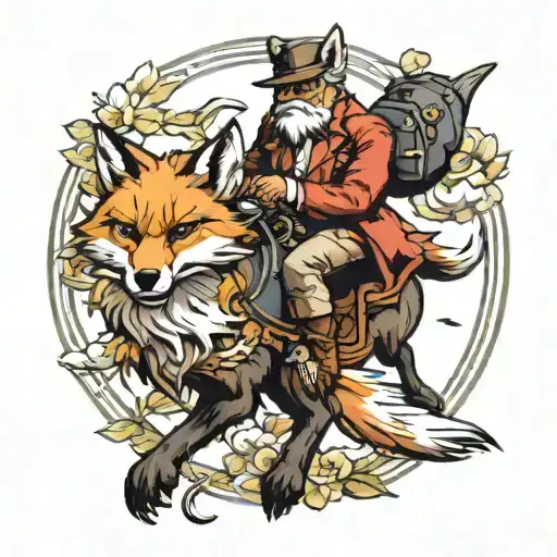 Fox Man Riding