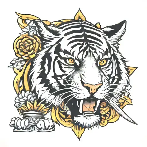 Tiger And Sword Symmetrical
