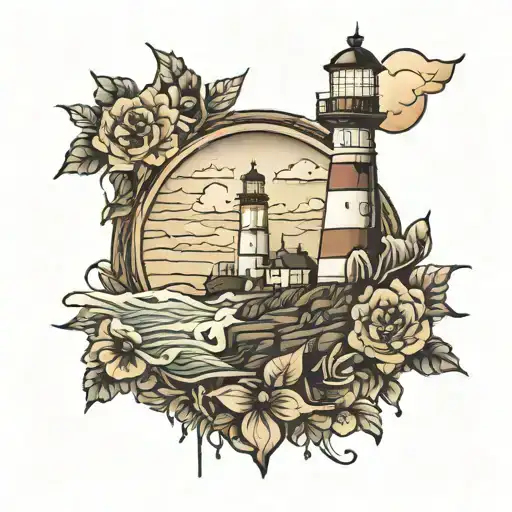 Lighthouse With Gracefully Broken