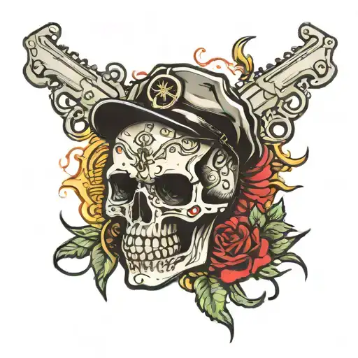 One Skull Solder A Have Gun