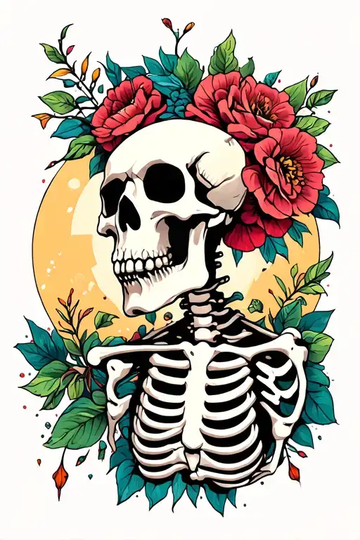 Skeleton Looking Into Space