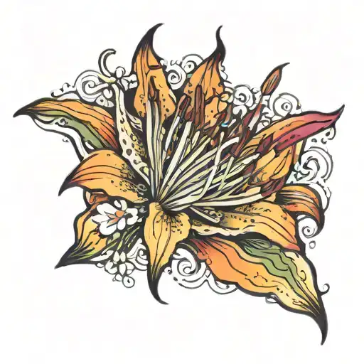 African Flame Lily Flower