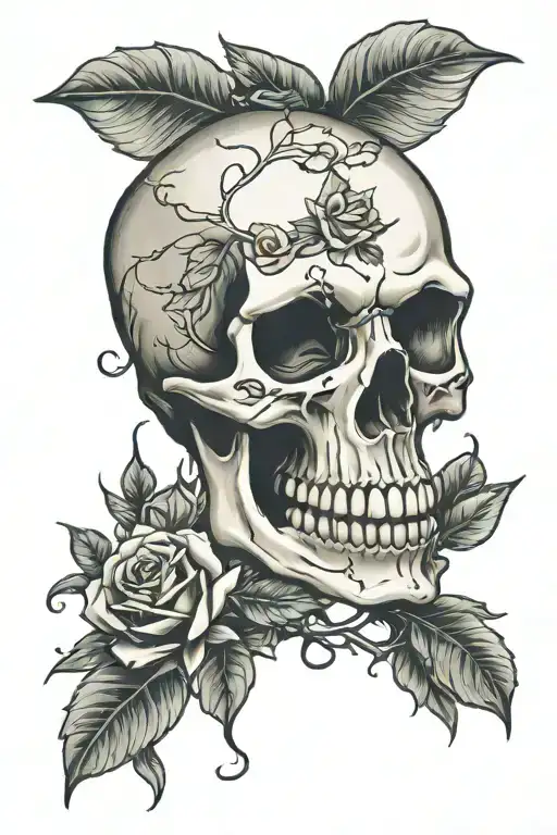 Skull And Roses