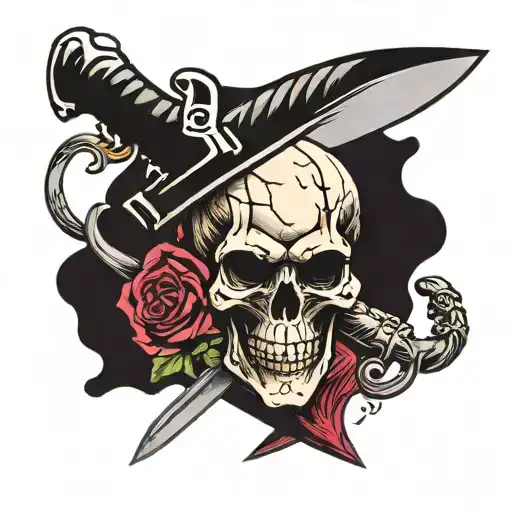Skull And Knife