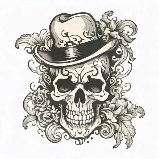 Rorschach Inkblot Skull