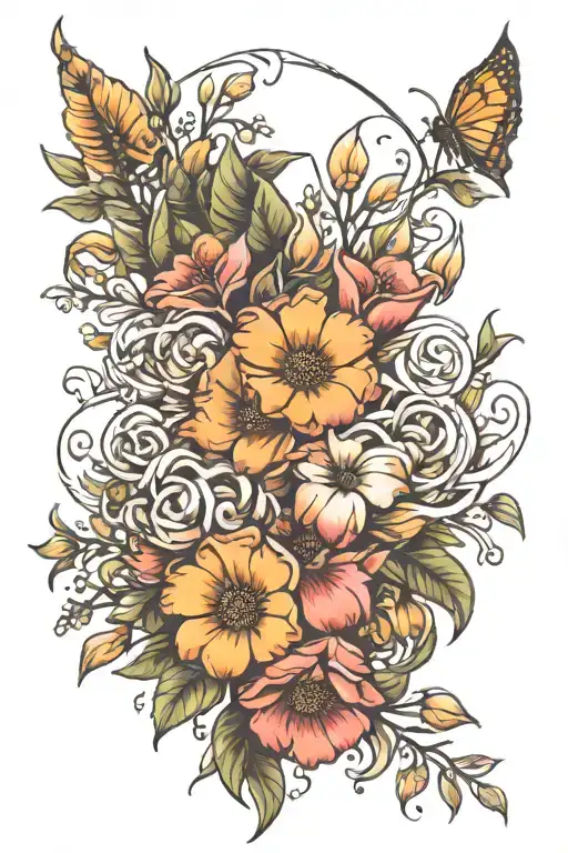 Birth Flower Bouquet