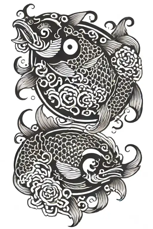 Japanese Fish Yin Yang