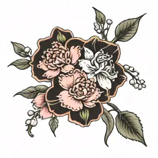 Carnation And Orchid