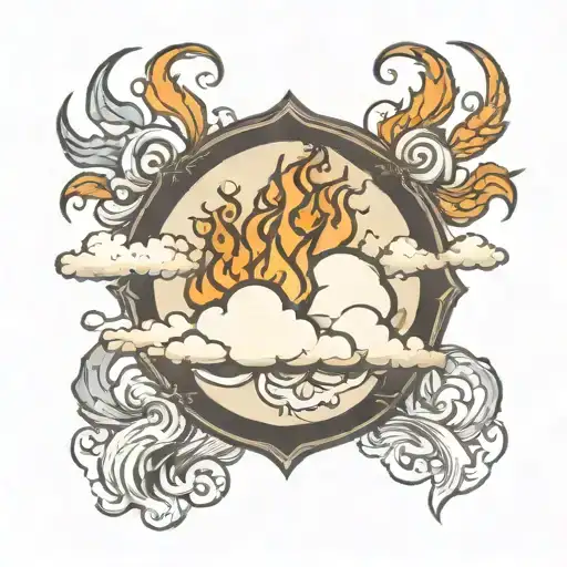 Cloud Around Fire Love