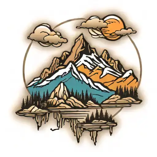 Mountain Range Silhouette