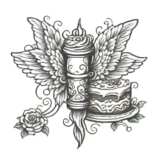 Cake Angel Wings