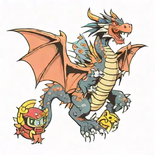 Dragon & Pokemon Retro Video Game