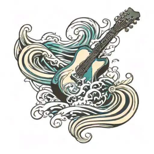 Guitar And Water Waves